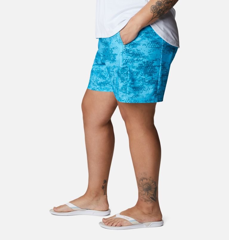 Women's Columbia PFG Tidal II Shorts Blue | Plus Size CA-A8364